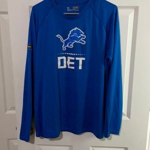 Detroit lions combine authentic under armour long sleeve